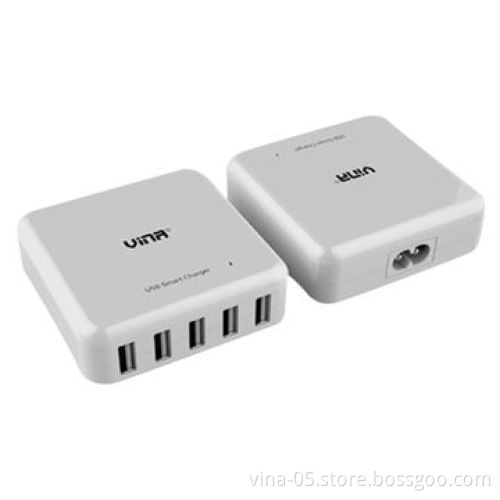 5-port family-sized desktop USB charger